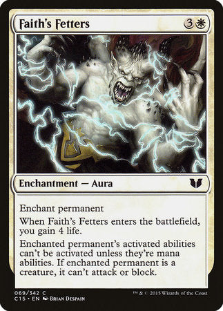Faith's Fetters [Commander 2015] | Rook's Games and More