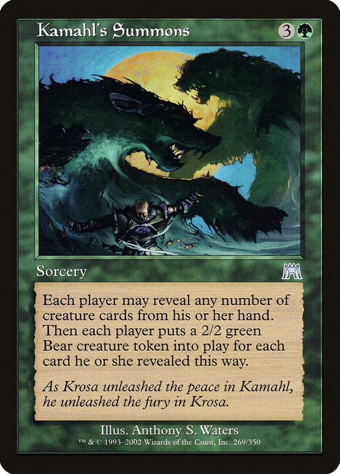 Kamahl's Summons [Onslaught] | Rook's Games and More