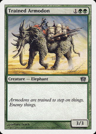 Trained Armodon [Eighth Edition] | Rook's Games and More