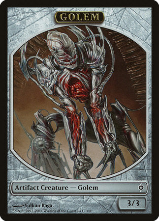 Golem Token [New Phyrexia Tokens] | Rook's Games and More