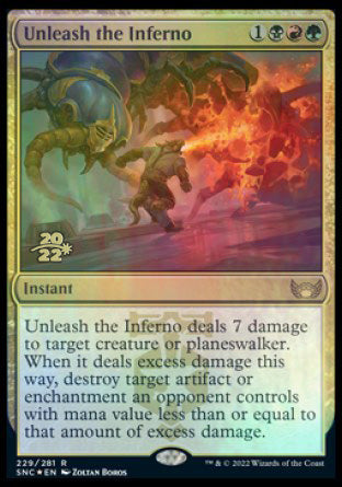 Unleash the Inferno [Streets of New Capenna Prerelease Promos] | Rook's Games and More