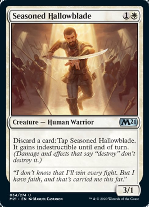 Seasoned Hallowblade [Core Set 2021] | Rook's Games and More