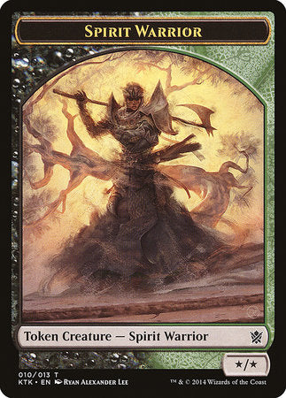 Spirit Warrior Token [Khans of Tarkir Tokens] | Rook's Games and More