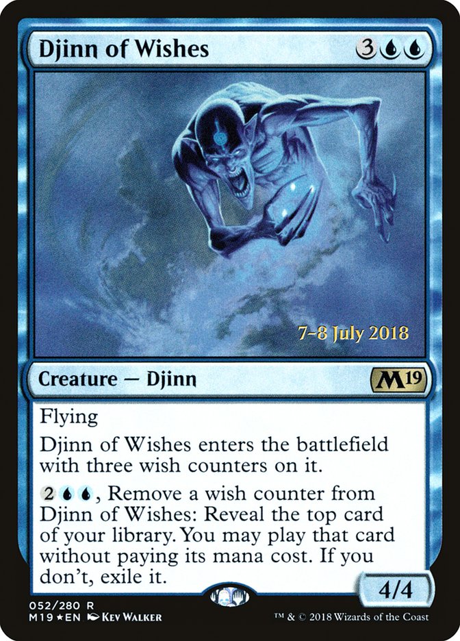 Djinn of Wishes  [Core Set 2019 Prerelease Promos] | Rook's Games and More
