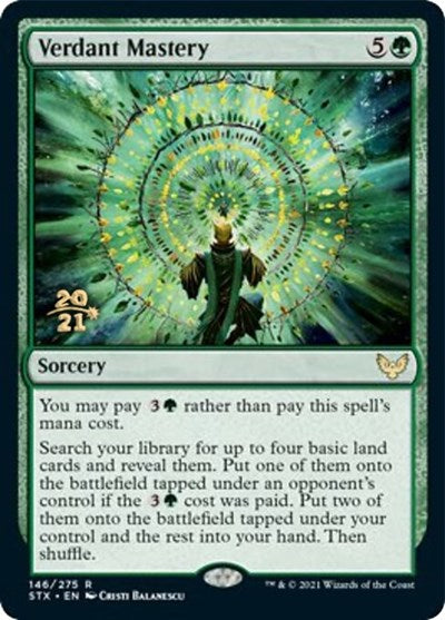 Verdant Mastery [Strixhaven: School of Mages Prerelease Promos] | Rook's Games and More