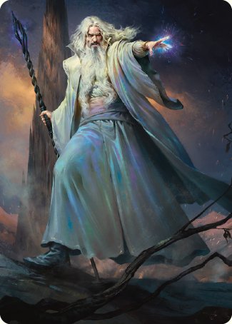 Saruman of Many Colors Art Card [The Lord of the Rings: Tales of Middle-earth Art Series] | Rook's Games and More