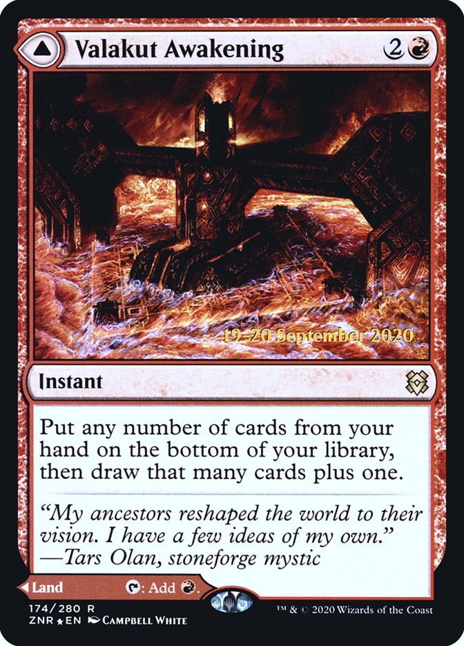Valakut Awakening // Valakut Stoneforge  [Zendikar Rising Prerelease Promos] | Rook's Games and More