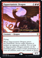 Opportunistic Dragon  [Throne of Eldraine Prerelease Promos]