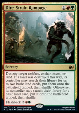 Dire-Strain Rampage (Promo Pack) [Innistrad: Midnight Hunt Promos] | Rook's Games and More