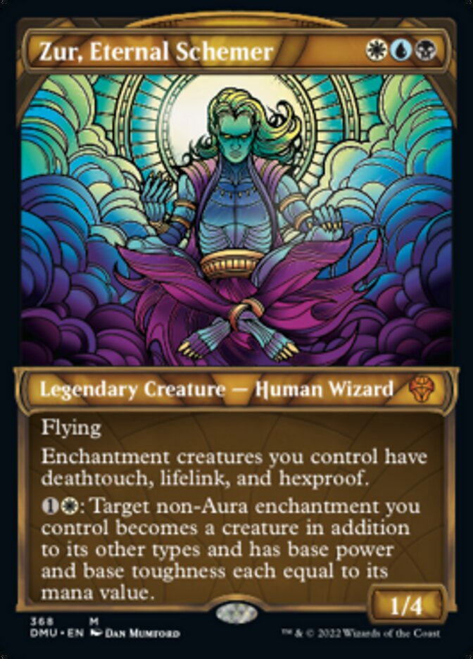 Zur, Eternal Schemer (Showcase Textured) [Dominaria United] | Rook's Games and More