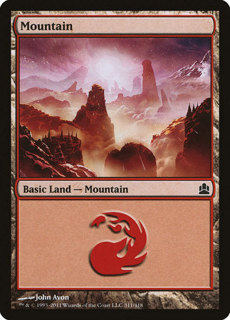 Mountain (311) [Commander 2011] | Rook's Games and More