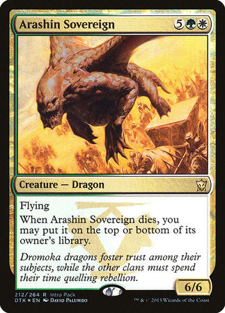 Arashin Sovereign [Dragons of Tarkir Promos] | Rook's Games and More