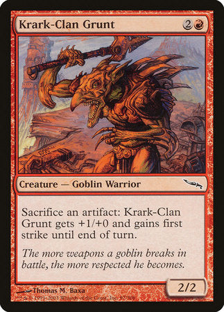 Krark-Clan Grunt [Mirrodin] | Rook's Games and More