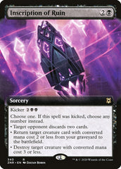 Inscription of Ruin (Extended Art) [Zendikar Rising] | Rook's Games and More